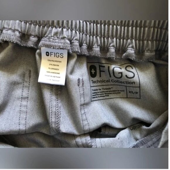 FIGS grey scrubs pants size XS - Picture 2 of 7
